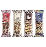 Gluten Free Healthy Granola Snack Bar, 8 Bar Variety Pack (2 Each of 4 Flavors), 1.4 oz; Breakfast Bars by This Saves Lives