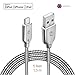 ZECEEN Metal USB Lightning Cable – Fast Charging & Data Transfer Cord (5 ft) – Almost Unbreakable – Bending & Weather Resistant – Compatible with iPhone XS/XR/X/8/7/6s/6/5s/SE, iPad Pro/Air/Mini