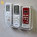 PINMEI Acrylic Remote Control Holder Wall Mount Media Organizer Storage TV Remote Control Holder Universal Remote Holder Caddy Organizer