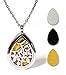 SAMRO 1 Rated Aromatherapy Essential Oil Diffuser Necklace Jewelry Top Quality Stainless Steel Locket Pendant - Perfect Way to Boosts Your Mood All Day - with 24 Inch Chain + 3 Reusable Washable Pads