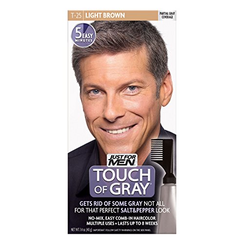 Touch of Gray Men's Hair Color, Light Brown (Pack of 3)
