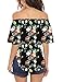 Just Quella Womens Off The Shoulder Long Sleeve Shirt Blouse 0318F