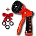 Forelis Hose Nozzle Garden Sprayer - Premium 8 Pattern Water Sprayer. High Pressure,Heavy Duty and Robust,