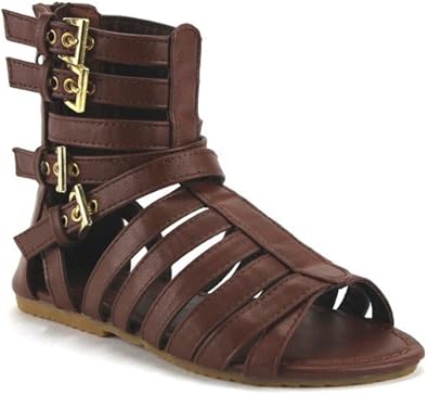 calf high gladiator sandals