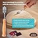 Proofing Basket Baking Kit for Professional and Beginner Bakers – Natural Wooden Bread Basket and Bread Baking Supplies Set with Silicone Bench Scraper, Bread Lame, and Cloth Liner by A Piece of Bake