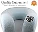 PHUS Travel Neck Pillow, 300 Gram Premium Memory Foam, 3 Piece Set, Washable Velvet Cover with MP3 Pocket, Carrying Case, U Shaped for Travelers, Comfortable Neck Support, Eyemask, Great for All Ages
