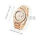 Bewell 100BG Wooden Watch Analog Quartz Light Weight Vintage Wrist Watch for Men (Maplewood)