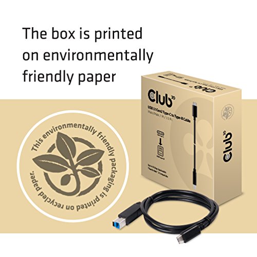 Club3D CAC-1524 USB 3.1 Gen2 10Gbps Type-C to Type-B Cable Male