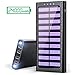 Solar Portable Charger 24000mAh Power Bank High-Speed Charging Huge Capacity External Battery Packs Chargers with 3 Inputs& 4 Outputs Portable Phone Charger for Smartphone and Other Smart Devices