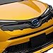 Grille Compatible With 2016-2018 Toyota C-HR, MD Grille Overlay Carbon Fiber Print Front Bumper Guards By IKON MOTORSPORTS