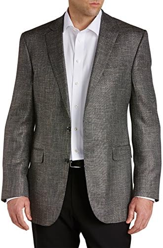 Jack Victor Big &amp; Tall Sport Coat Bamboo Black 52 REG