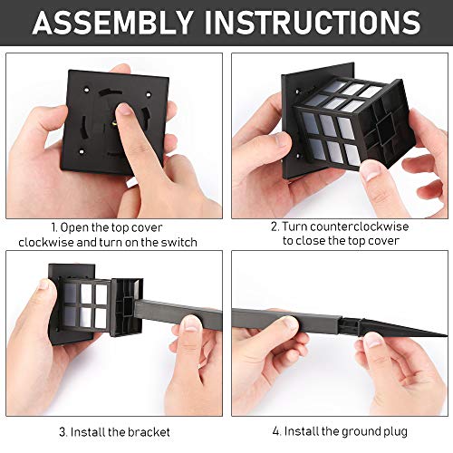 Molbory Solar Pathway Lights Outdoor, 6 Pack Solar Garden Lights Outdoor, Waterproof Solar Powered Garden Lights Landscape for Garden Patio Yard Landscape Pathway and Driveway (Warm White)