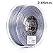 eSUN 2.85mm Silver PLA PRO (PLA+) 3D Printer Filament 1KG Spool (2.2lbs), Actual Diameter 2.85mm +/- 0.05mm, Silver, (Pantone 423C)