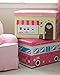 Clever Creations Cake Shop Collapsible Storage Organizer Storage Box Folding Storage Ottoman for Your Bedroom | Perfect Size Storage Chest for Books, Shoes & Games