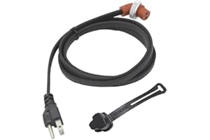 VANORM Replacement Cordset Cord for Heavy Duty Immersion Heaters and Engine Block Heaters 6-feet 120 Volts, Compatible with Dodge Ram Cummins Diesel and Ford F250 350 - Block Heater Cord