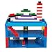 SCS Direct Brick Building Blocks Blue Stackable Baseplates - 5