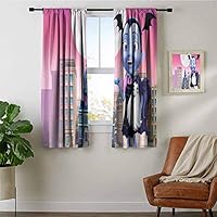 ZhiHdecor Boys Bedroom Backout Curtains Vampirina Curtains for Living Room/Bedroom