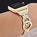 VOMA For Apple Watch Band, Stainless Steel iWatch Band Replacement Strap for Apple Watch Series 3 Series 2 Series 1 Nike+ Sport Edition - Style Bangle Gold 38mm