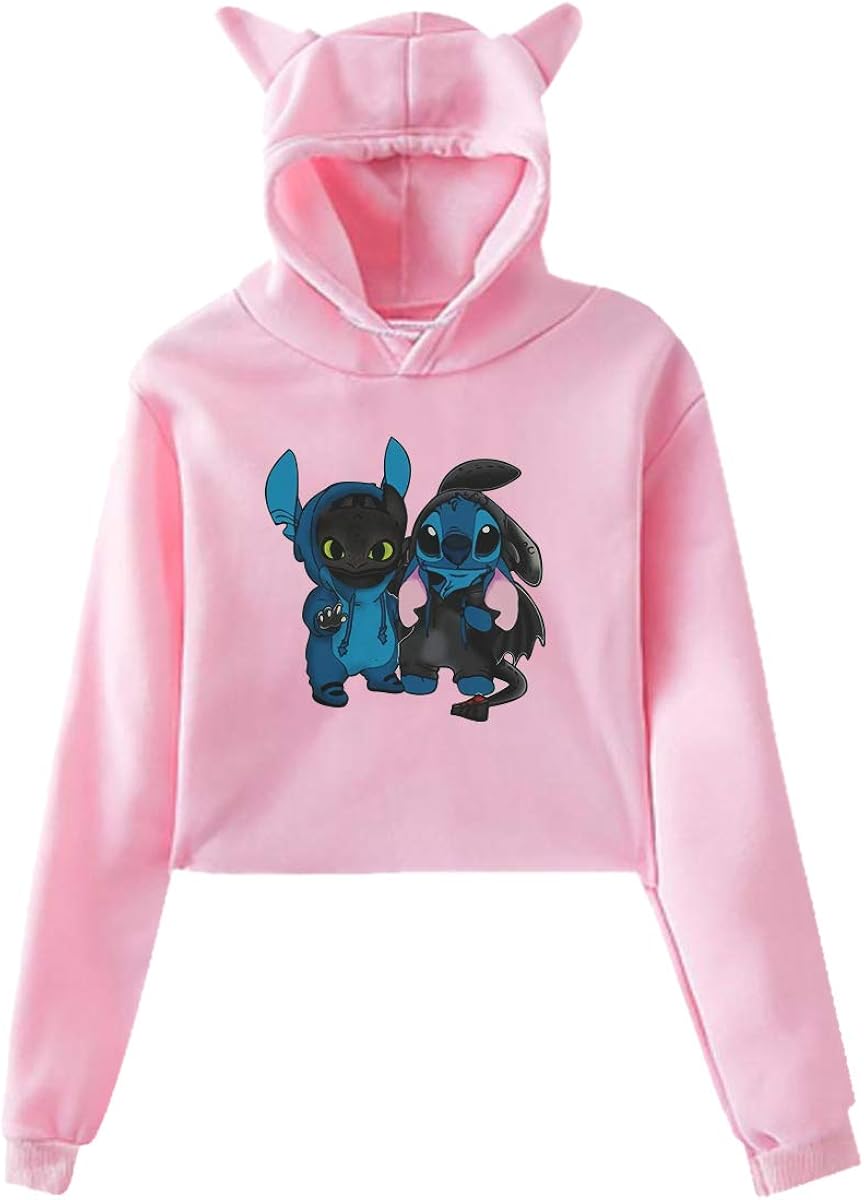 stitch hoodie with ears