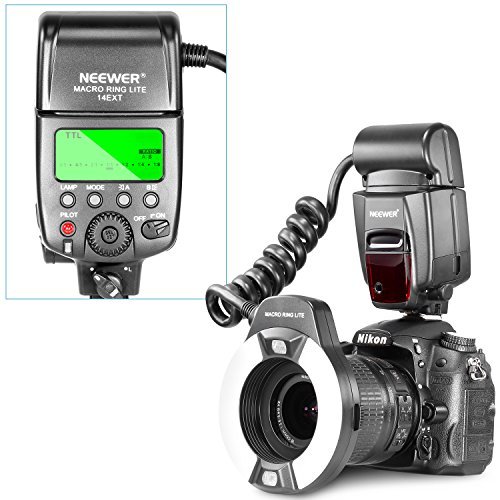 Neewer macro ttl ring flash light with af assist lamp f…