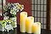 Flameless Candle with Remote & Timer 3.5-Inch by 5/7/9-Inch Pillar Candle with Moving Wick,Ivory