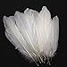 Vivian White Goose Feathers 6-8 inch Craft for Wedding Party Decor Pack of 100 PCS