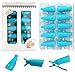 Pana Reusable Keeper Acrylic Nail Art Soak Off UV Gel Polish Remover Cap Clips Manicure Tool (1 Pack, Teal)