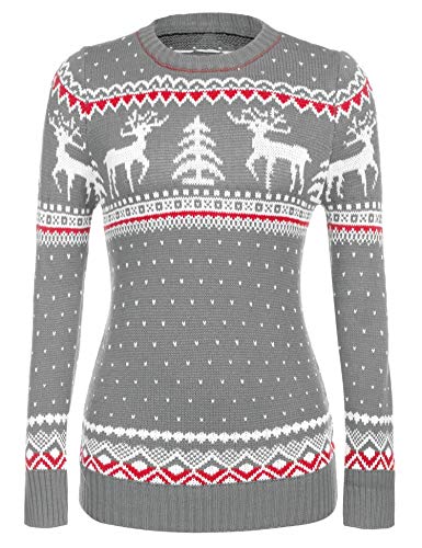 Women's Fun Christmas Sweater Cardigan - Reindeer, Snowman & Snowflakes Pattern, Ugly Christmas Sweater Party Wear - View #7