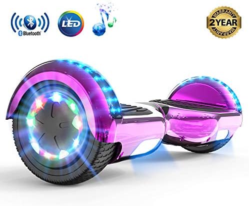 MARKBOARD Hoverboard, Bluetooth 6.5 Pouces Self Balancing Scooter Overboard Enfant Gyropode Hoverboard Tout terrains avec Roues Flash LED E-Scooter Auto-équilibrage,Cadeau pour Les Enfants