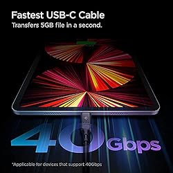 Spigen [USB-IF Certified USB 4 Cable 2.6ft for