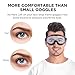 Letsfit Swim Goggles, No Leaking Anti-Fog Indoor Outdoor Swimming Goggles with UV Protection Mirrored Clear Lenses for Adult Women Men Youth
