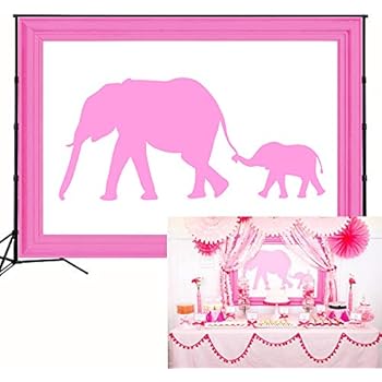 Amazon Com Muzi 7x5ft Pink Elephants Backdrop Pink Photo Frame