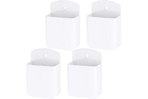 JIANTA 4 Pcs Wall Mount Remote Control Holder, Self Adhesive TV Air Conditioner Remote Control Holder, Universal Holder Hangi