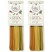 Morelli Linguine Pasta with Wheat Germ, Spinach & Red Chili Flavored Tricolor Pasta (Pack of 2)