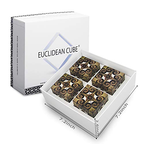 Euclidean Cube Magnetic Cube with 36pcs Magnets Built-in,Brain Teasers STEM Toys Cube Puzzle Toys for Kids and Adults (Pack of 4) - Thumbnail 6