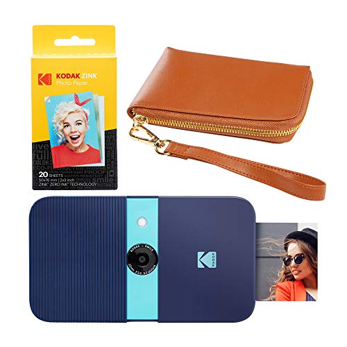 KODAK Smile Sofortdruck Digitalkamera (blau), Braun