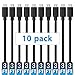 Mopower Micro USB Cable,10 Pcs 3FT High Speed USB 2.0 A Male to Micro B Charge and Sync Cables for Samsung,LG,BlackBerry and Motorola Smartphones & Tablets Black (10-Pack)
