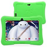 Dragon Touch 7-Inch Quad Core Android Kids Tablet (Wifi and Camera and Games, HD Kids Edition with Zoodles Pre-Installed, Y88X ) Bundle with Green Silicone Case