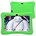 Dragon Touch 7-Inch Quad Core Android Kids Tablet (Wifi and Camera and Games, HD Kids Edition with Zoodles Pre-Installed, Y88X ) Bundle with Green Silicone Case