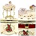 YUFENG Miniature Dresser Jeweled Trinket Box Hand-Painted Patterns Ring Holder Earring Dish Jewelry Box with Crystal (Dresser)