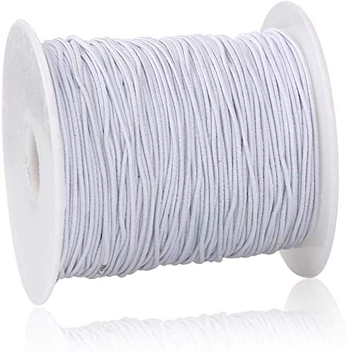 Photo 1 of 1mm White Elastic Cord Beading Thread Stretch String for Bracelet Making 109 Yard