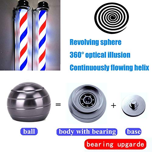 BeautyChen Kinetic Desk Toy for Adults Office Stress Relief with Full Body Optical Illusion Stress Anxiety Relief Metal Ball for Kids and Adults (Black) - Thumbnail 7