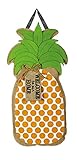 Evergreen Flag Welcome to our Home Pineapple Hanging Outdoor-Safe Burlap Door Décor - 15
