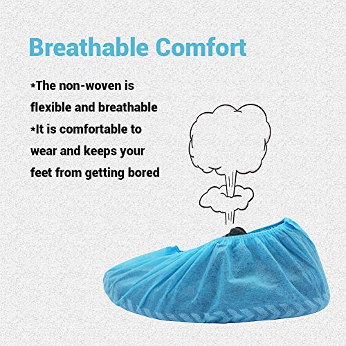 LyncMed Disposable Boot & Shoe Covers Water-Resistant Anti Slip Protective Foot Booties Fits All Size Up to XL (Pack of 200) - Thumbnail 4