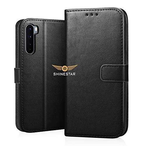SHINESTAR OnePlus Nord Flip Case | PU Leather Flip Cover Wallet Case with TPU Silicone Case Cover for OnePlus Nord - (Cl