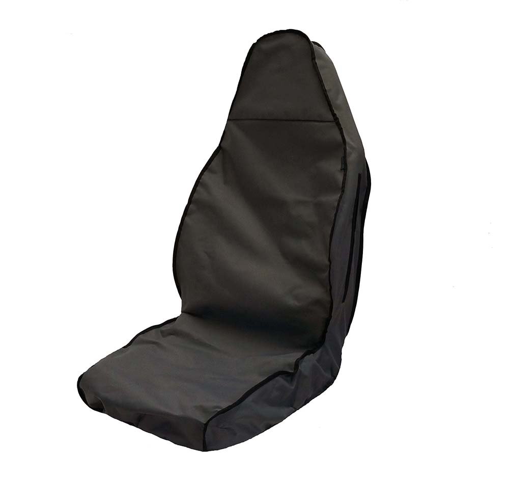 J.R. Tailor Fit Rear Seat Cover Set, Anti-Slip Material in Grey