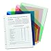 Smead Organized Up Poly Translucent Slash File Jacket, Three-Hole Punched, Letter Size, Assorted Colors, 5 per Pack (89505) (Pack of 1)