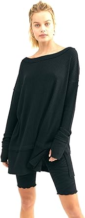 free people black thermal