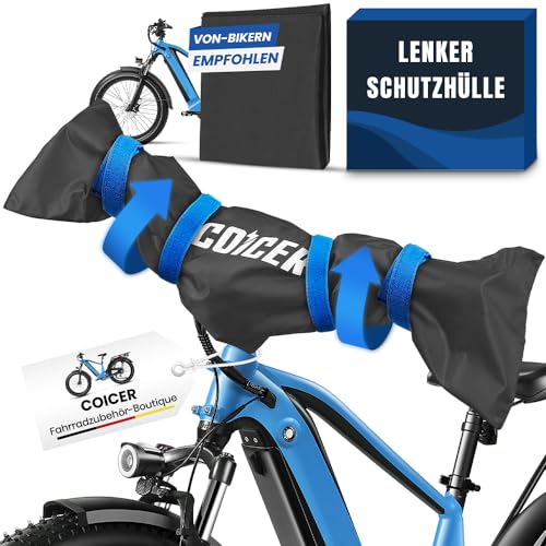 Coicer Pack of 2 Handlebar Protective Cover Ebike Transport Protection Bicycle Accessories Bicycle Cover Waterproof Moisture and Dust Protection Bicycle Cover