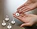 Neo Magnetics Neodymium Magnetic Hooks White, N50 Pack of 5, 1
